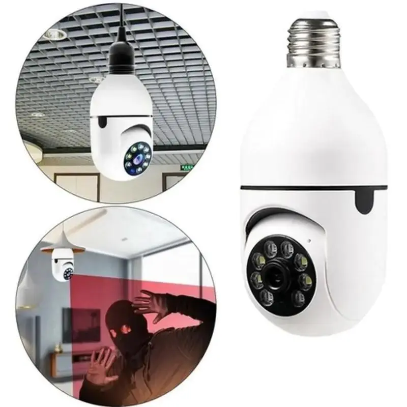 Câmera de Segurança Wireless 360° com Visão Noturna Full HD e Conexão Wi-Fi